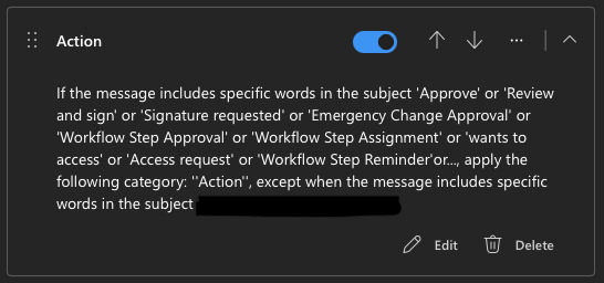 The Action rule