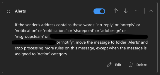 The Alerts rule
